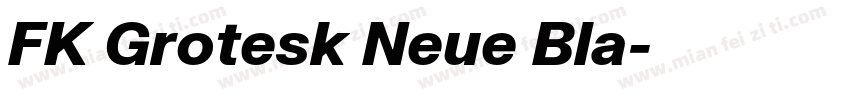 FK Grotesk Neue Bla字体转换